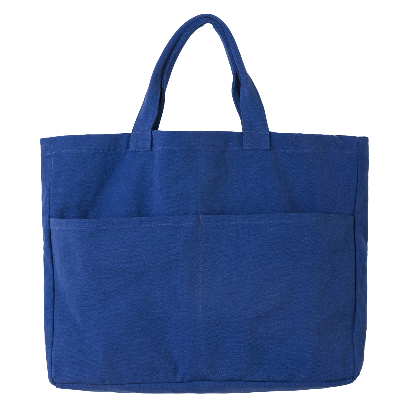 Cotton oversized carryall agean blue