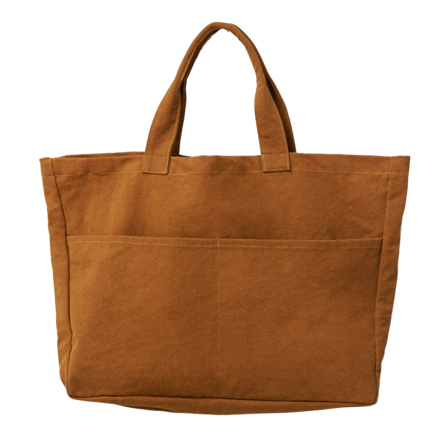 Cotton oversized carryall masala