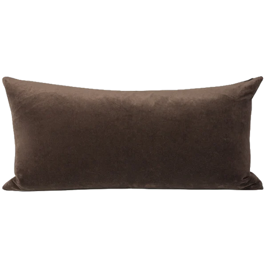 Cotton velvet cushion cover henna 80 x 40cm