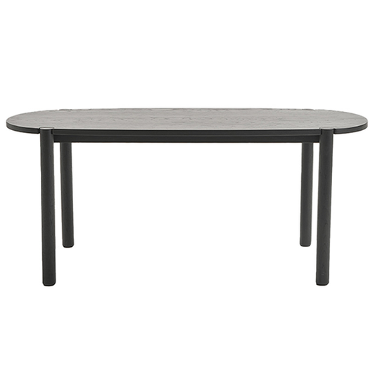 Cove oak dining table 180cm black