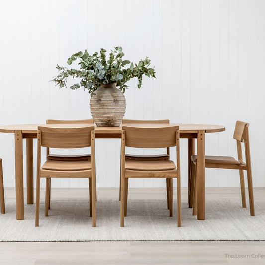 Cove oak dining table natural 180cm