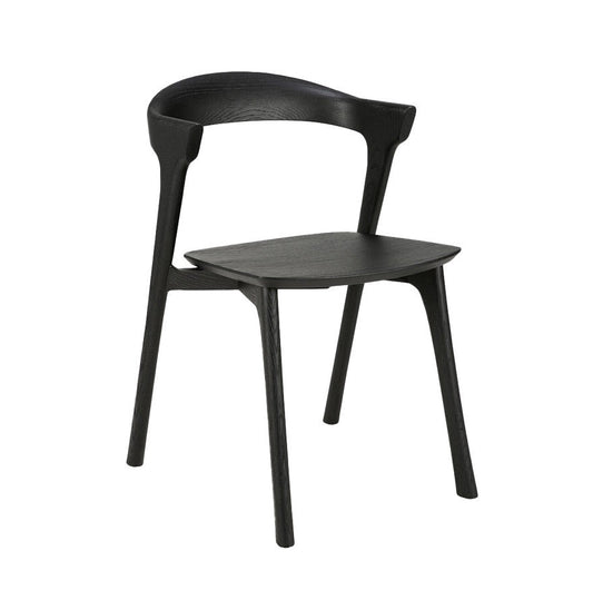 French oak dining chair black