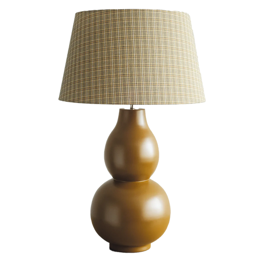 Curvo table lamp ochre