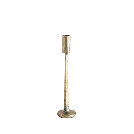 Dante hand-forged candle holder brass finish 25cm