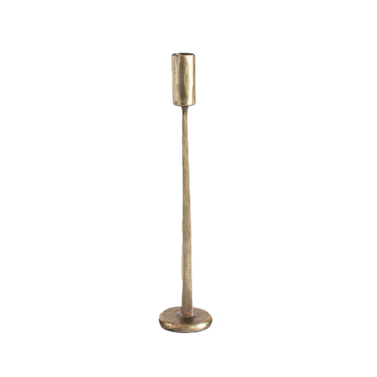 Dante hand-forged candle holder brass finish 30cm