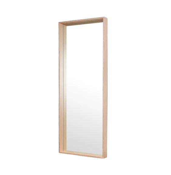 Oak ply deep frame mirror 170 x 60cm