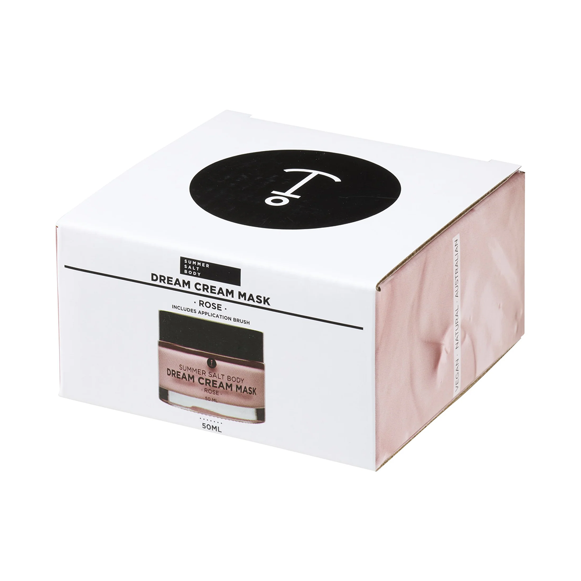 Dream cream clay mask rose 50ml with mini brush