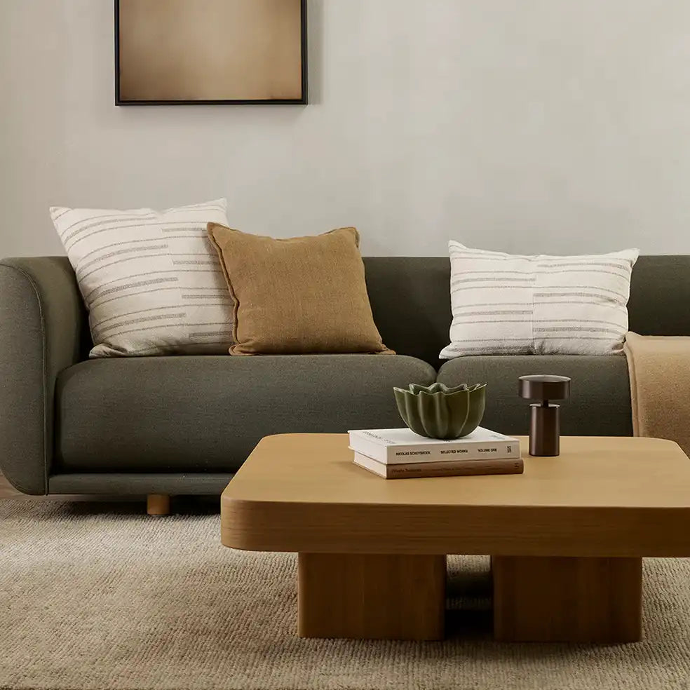 Duke cotton cushion cover 40 x 60cm ecru