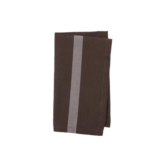 Duo napkin rye with pansy stripe