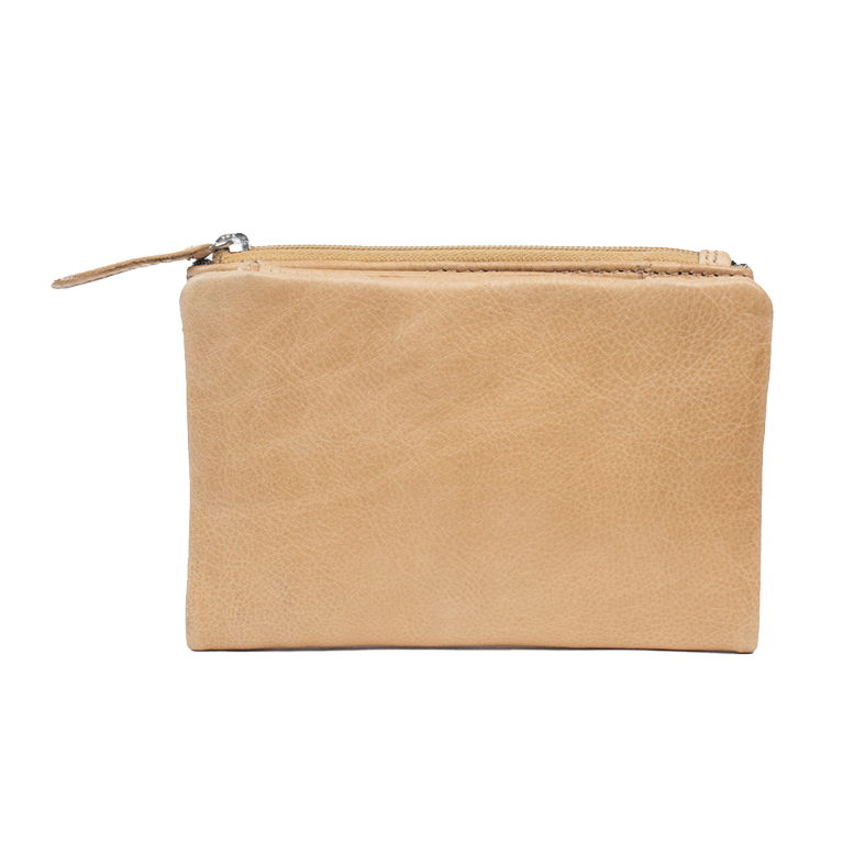 Dusky Robin dusky leather purse sand