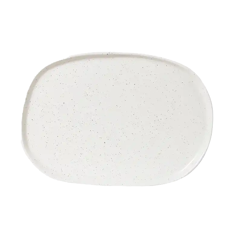 Earth oblong stoneware platter 36cm