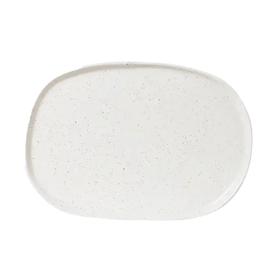 Earth oblong stoneware platter 36cm