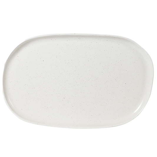 Earth stoneware oblong platter 48cm