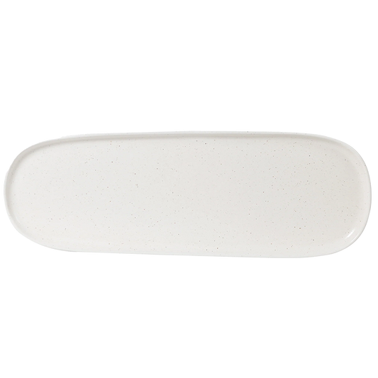 Earth long stoneware platter 51cm