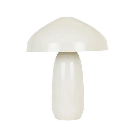 East curve table lamp oyster