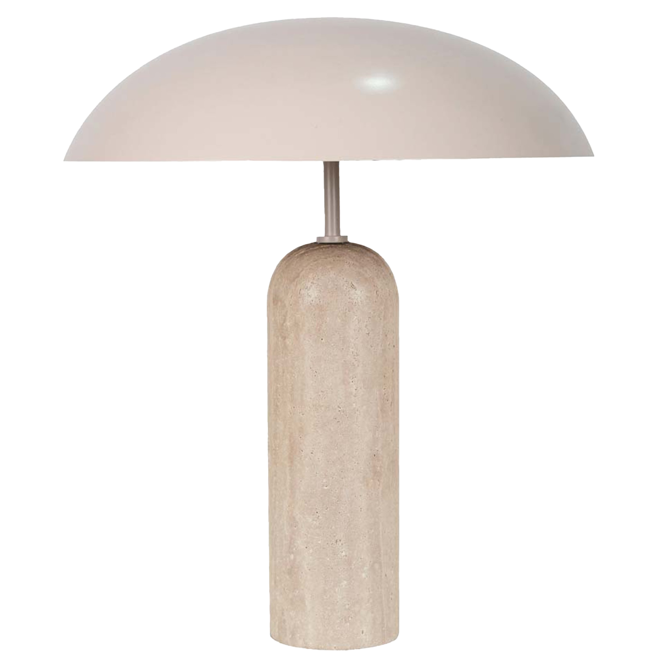 Easton travertine table lamp shell