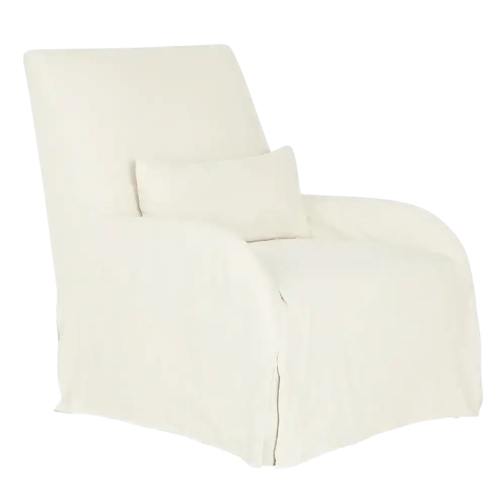 Elle slip cover armchair natural