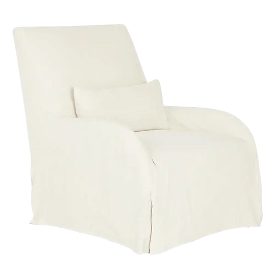 Elle slip cover armchair natural