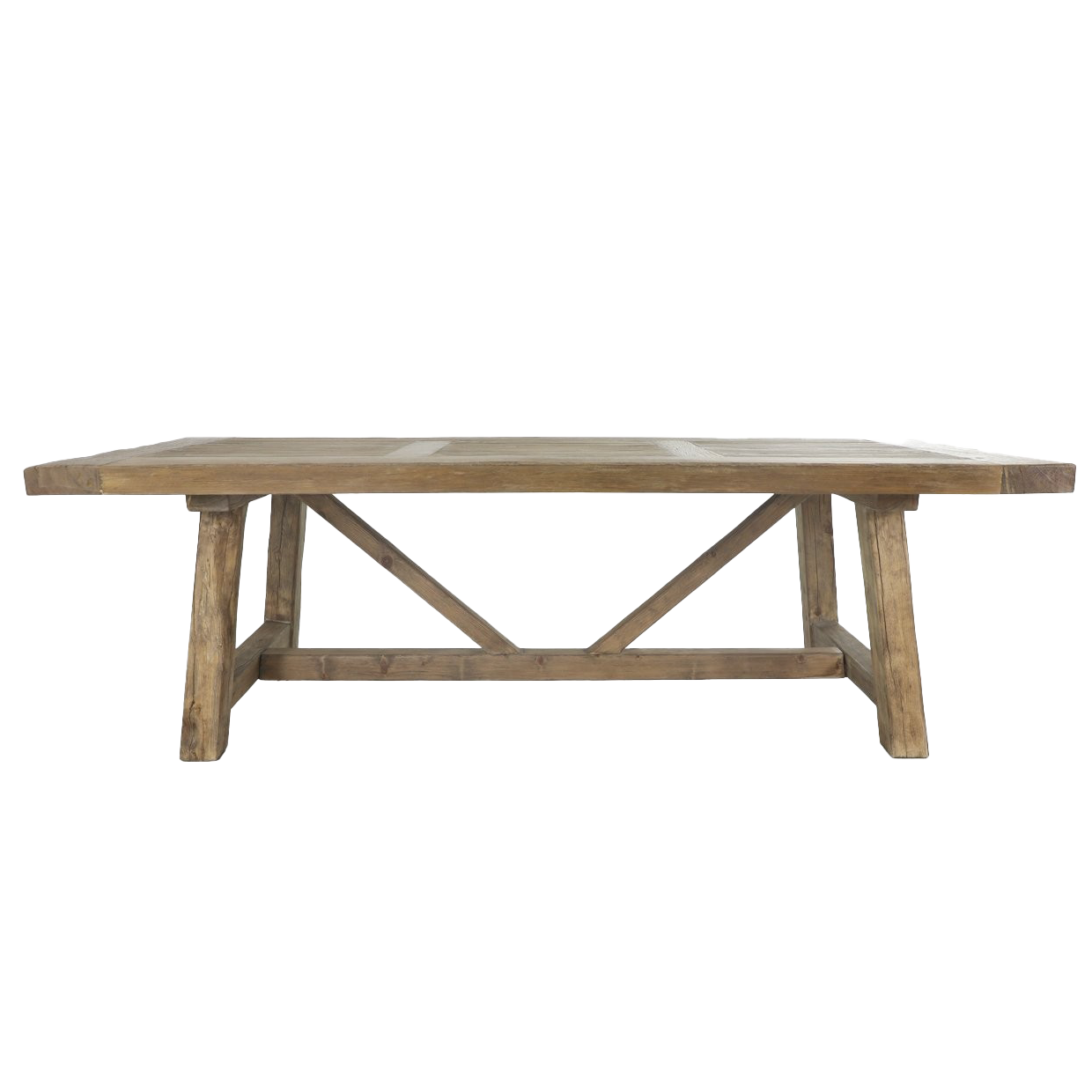 Elm dining table 244cm long