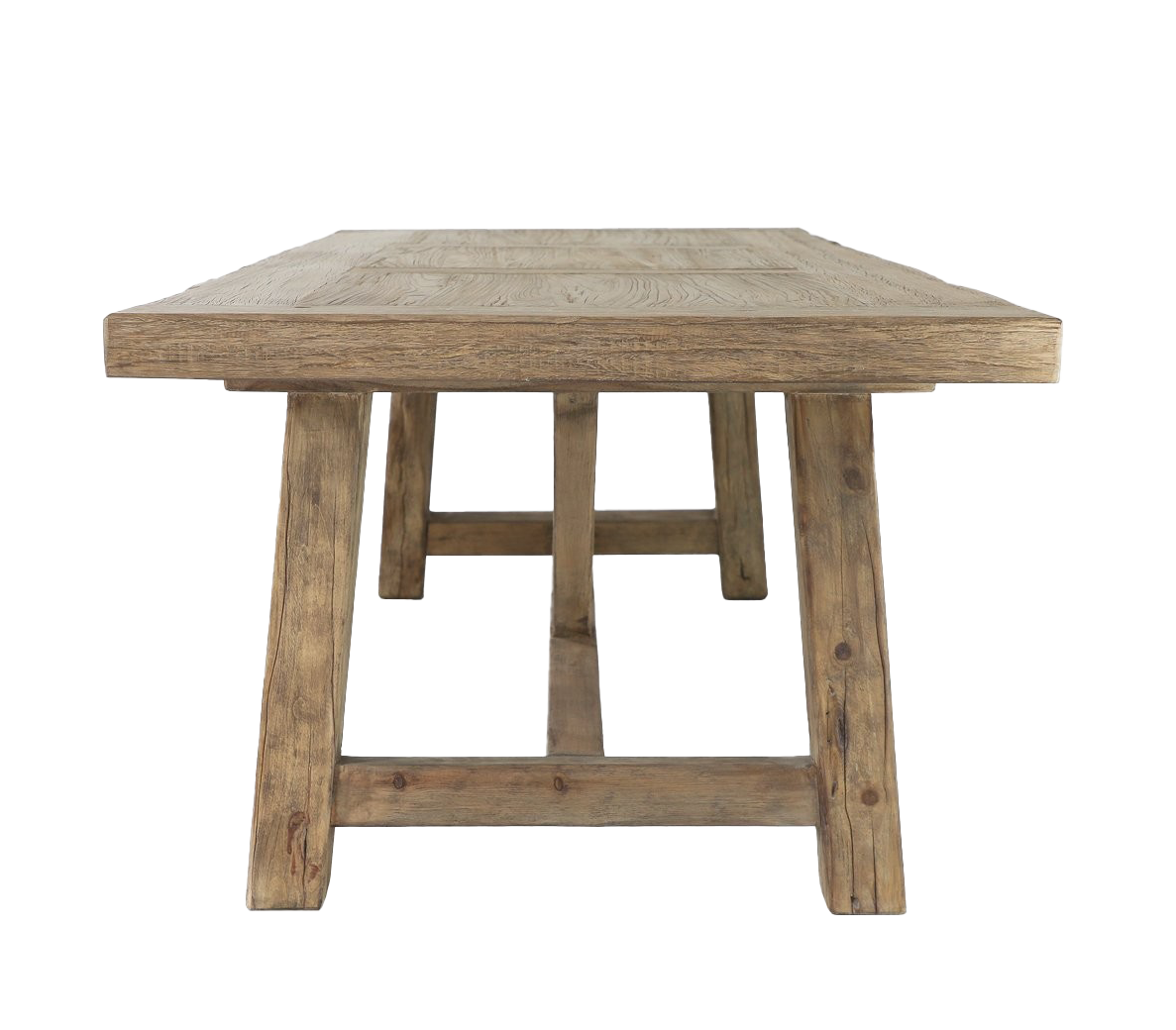 Elm dining table 244cm long