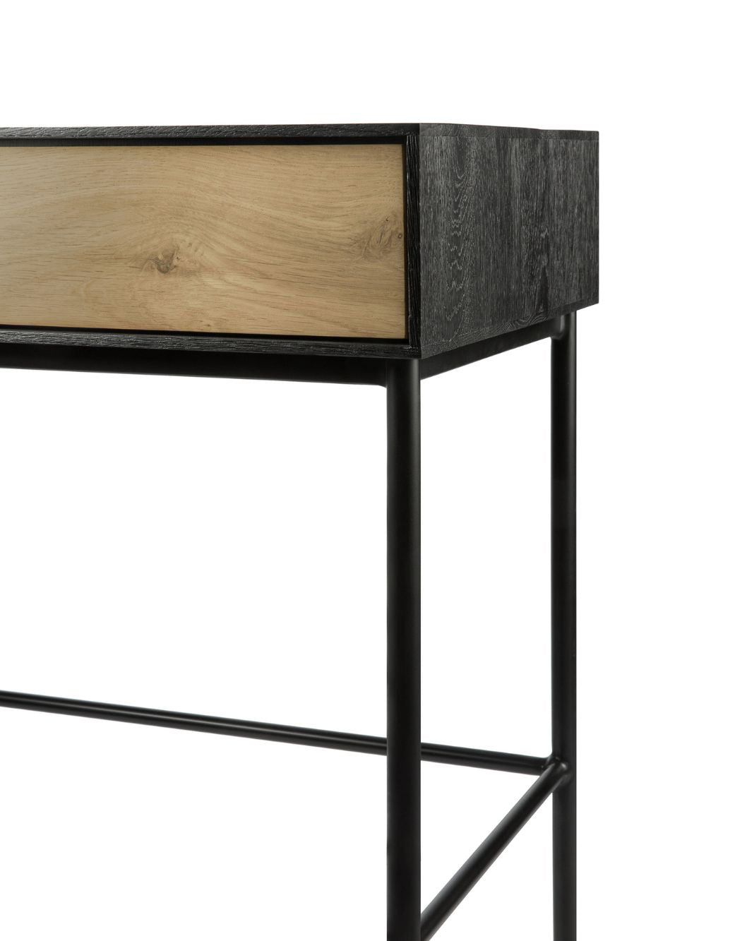 Ethnicraft blackbird oak desk 127cm long