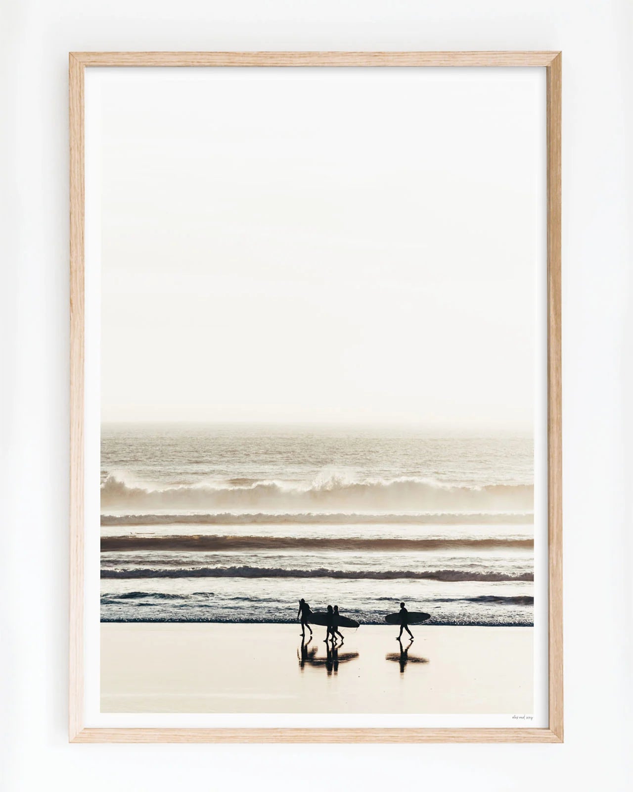 Evening Surf at Muriwai NZ photographic print