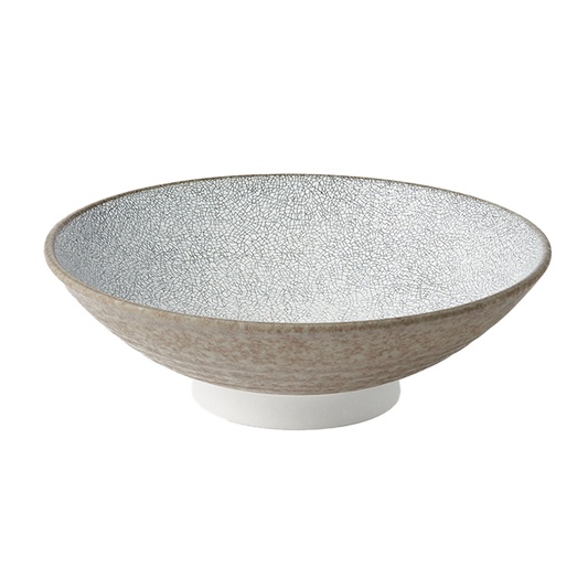 Crazed grey ramen bowl 25cm