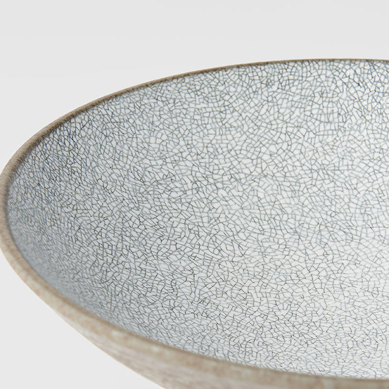 Crazed grey ramen bowl 25cm
