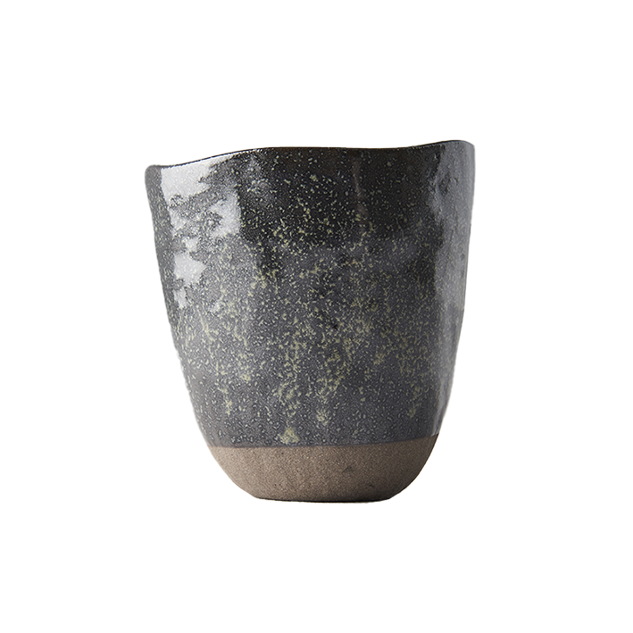 Organic shaped cup black 275mls