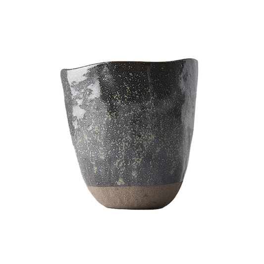 Organic shaped cup black 275mls