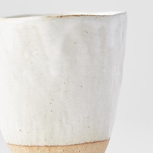 Organic shaped cup white