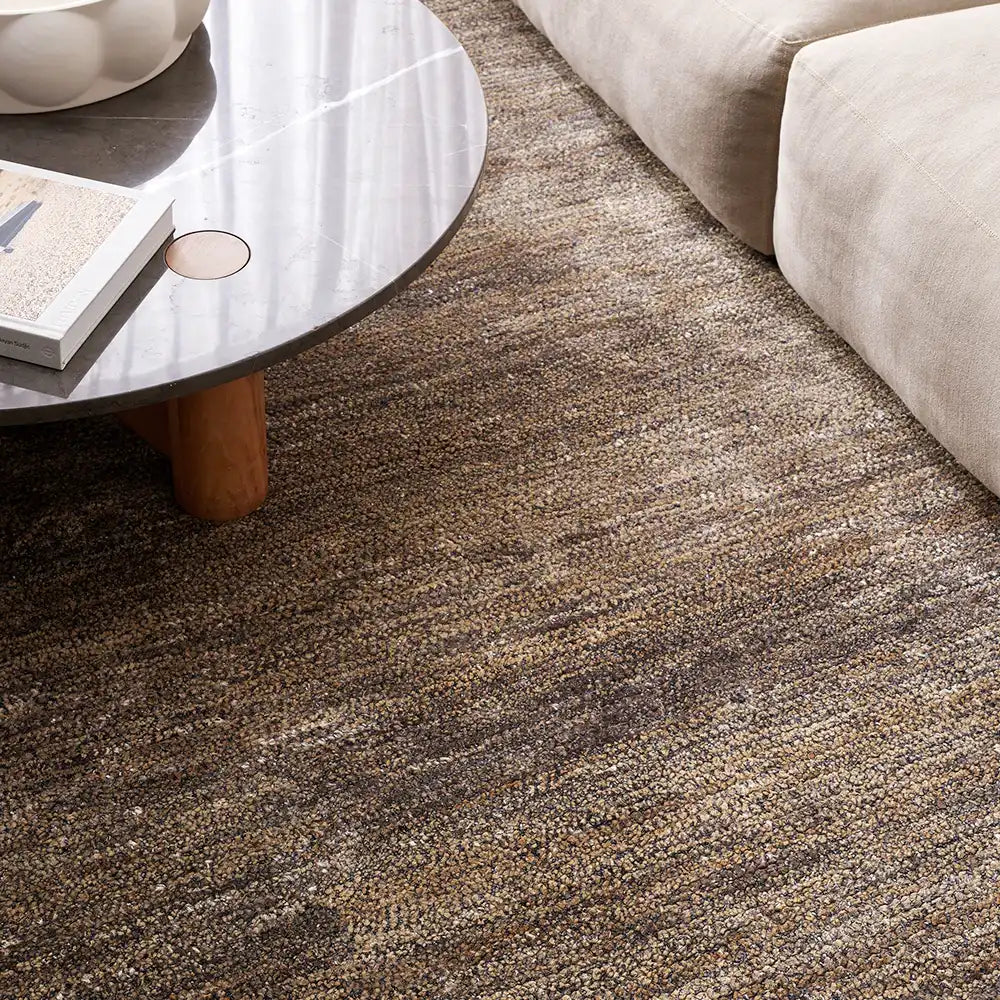 Fairbanks bamboo silk & jute floor rug fossil