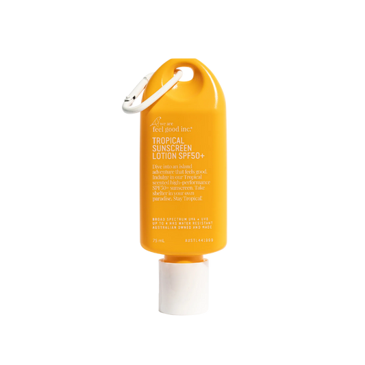 Feel Good sunscreen lotion tropical SPF 50+ 75ml