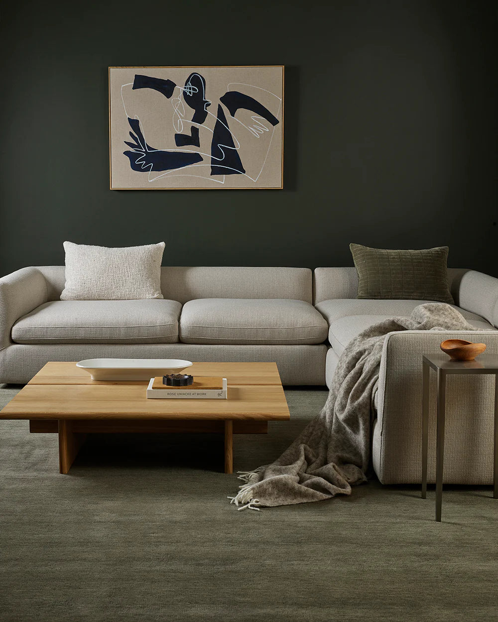 Flemish NZ lambswool throw 190 x 220cm fawn