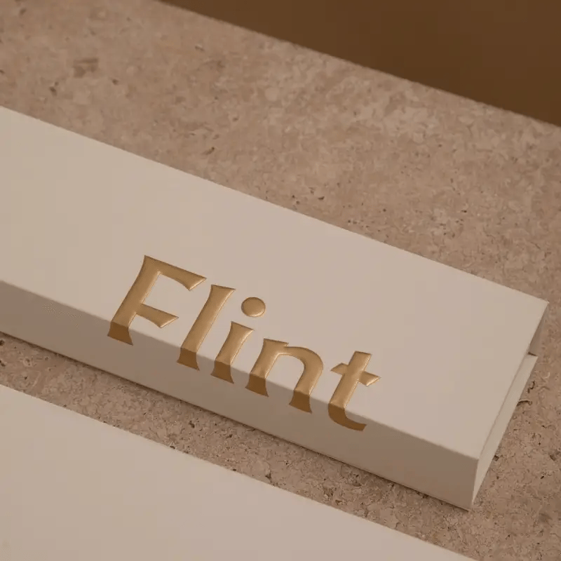 Flint rechargeable lighter gold