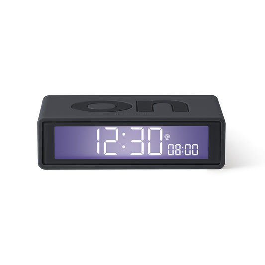 Lexon flip+ reversible alarm clock black