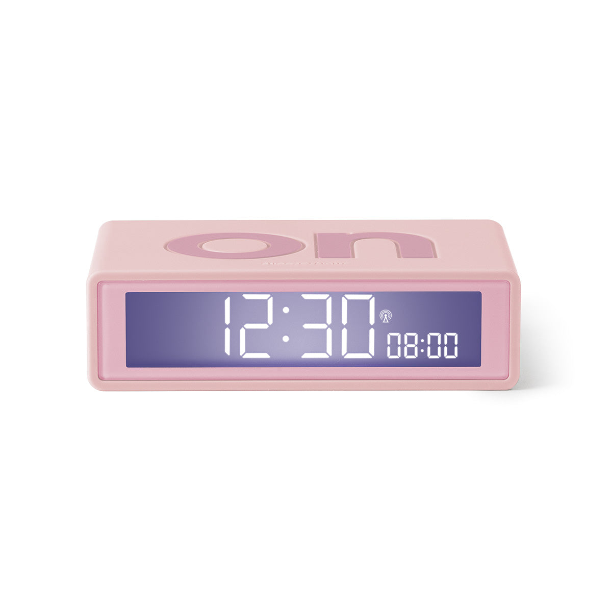 Lexon flip+ reversible alarm clock pink