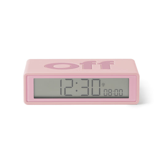 Lexon flip+ reversible alarm clock pink