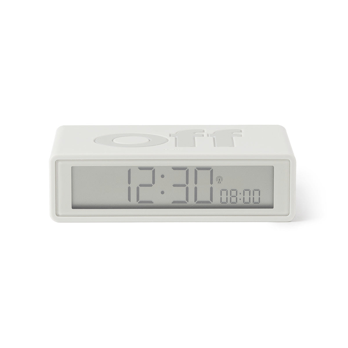 Lexon flip+ reversible alarm clock white