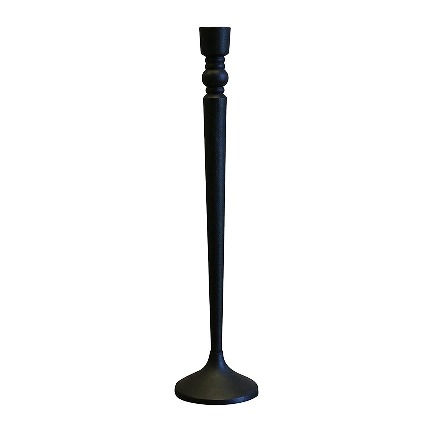 Forged candlestick black 44cm