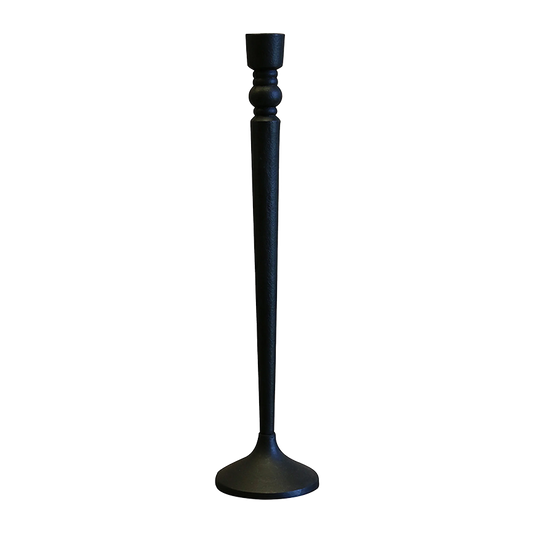 Forged candlestick black 44cm