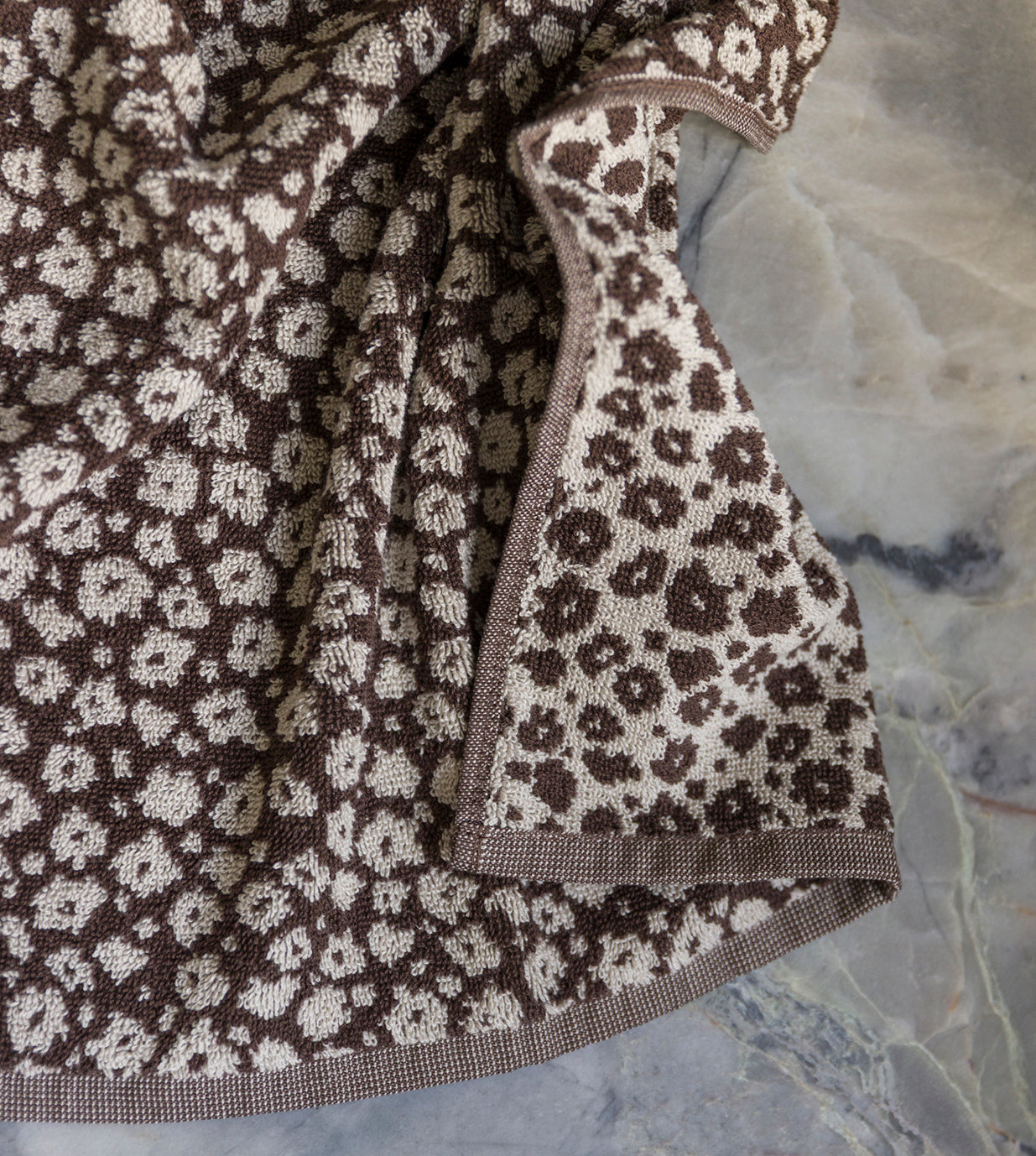 Forget-me-not cotton towel range rye