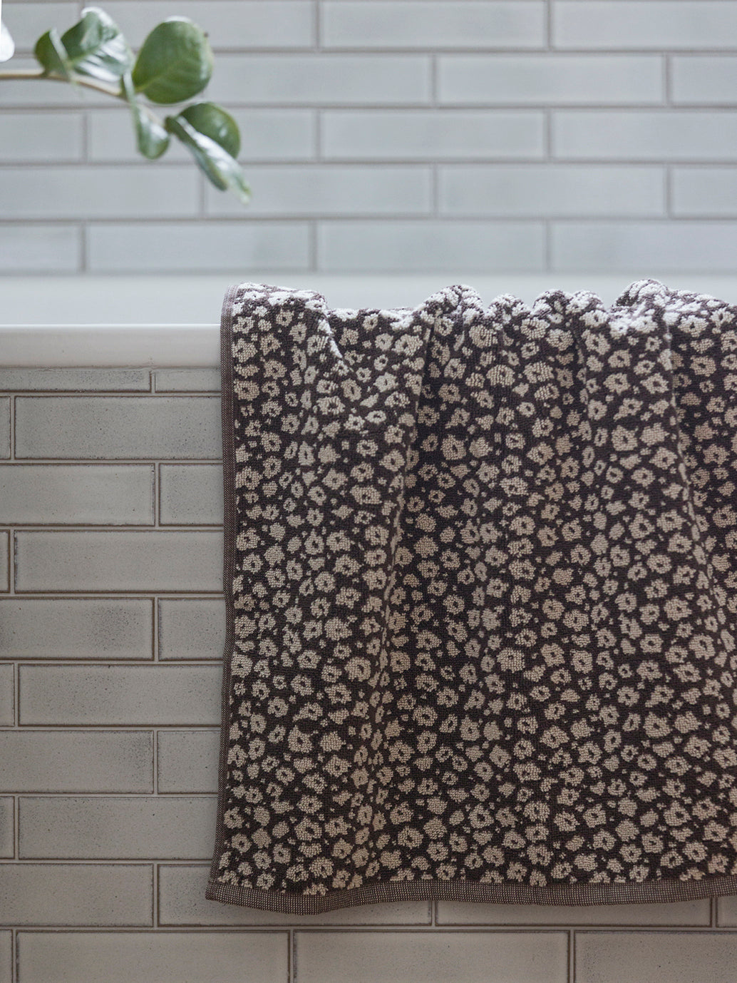 Forget-me-not cotton towel range rye