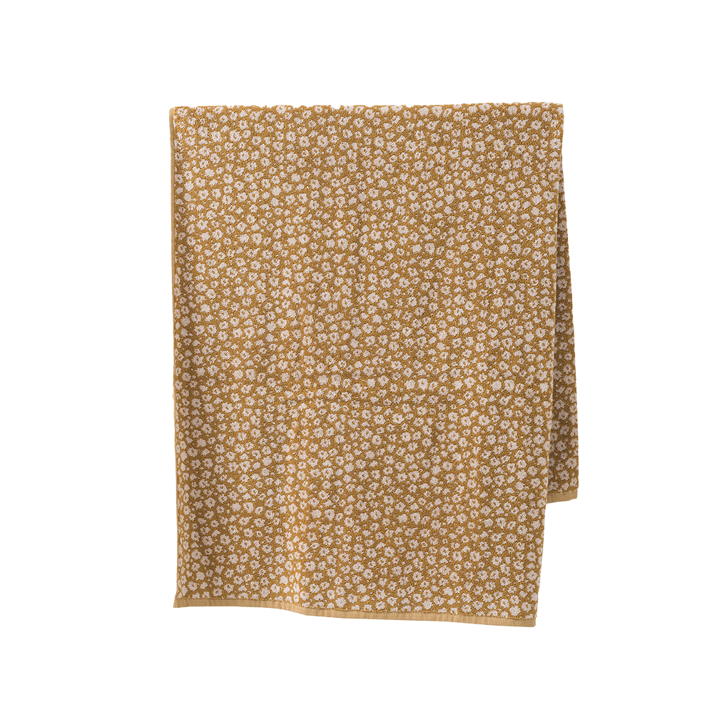 Forget me not cotton towel range citron