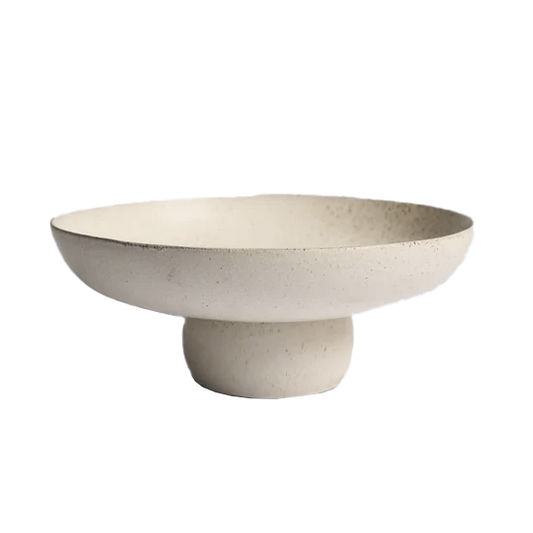Frederick bowl on pedestal natural
