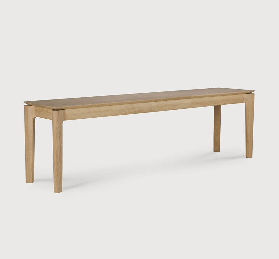 French oak bench seat natural