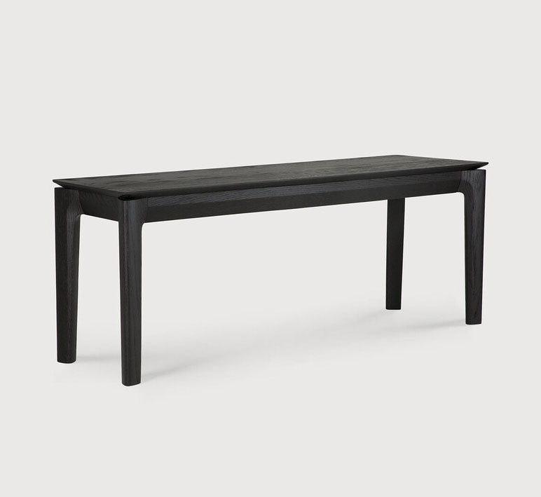 French oak bench seat black