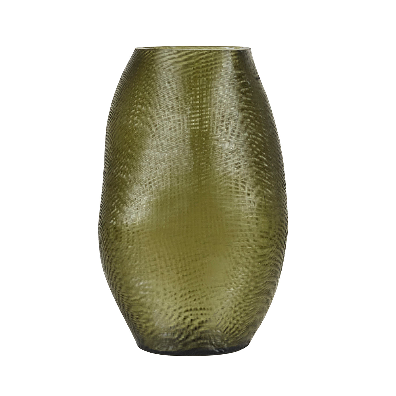 Globewest tall Boden form vase 33cm olive