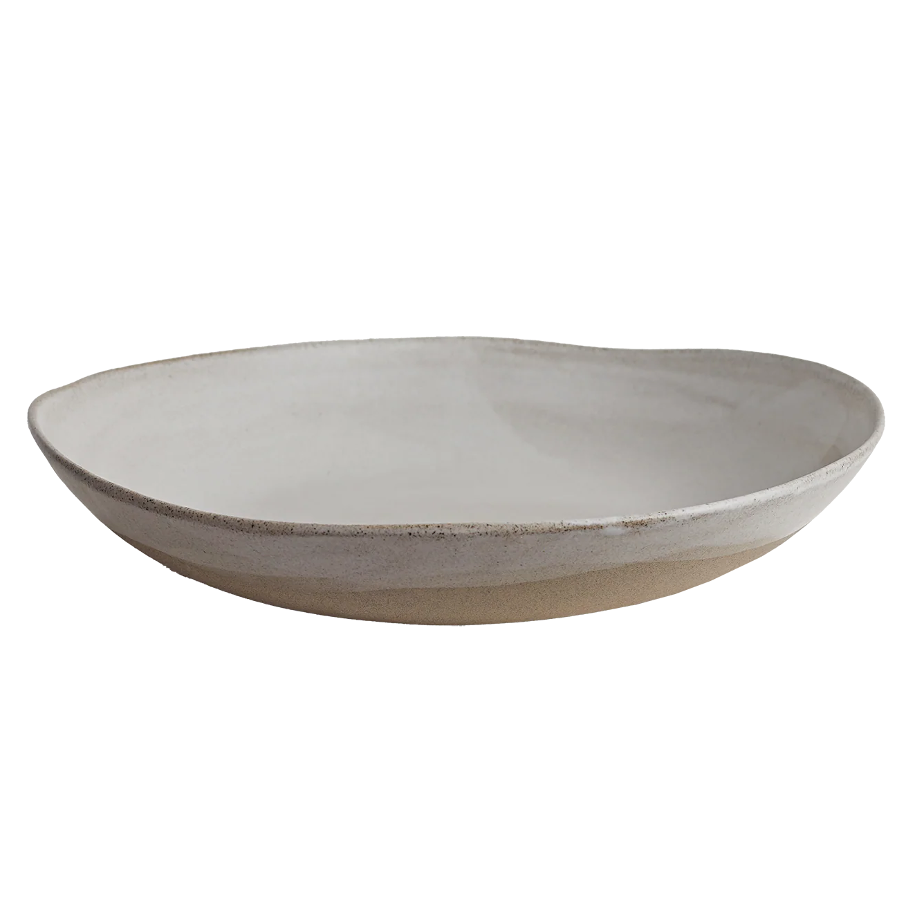 NZ made organic shaped round serving bowl 36cm