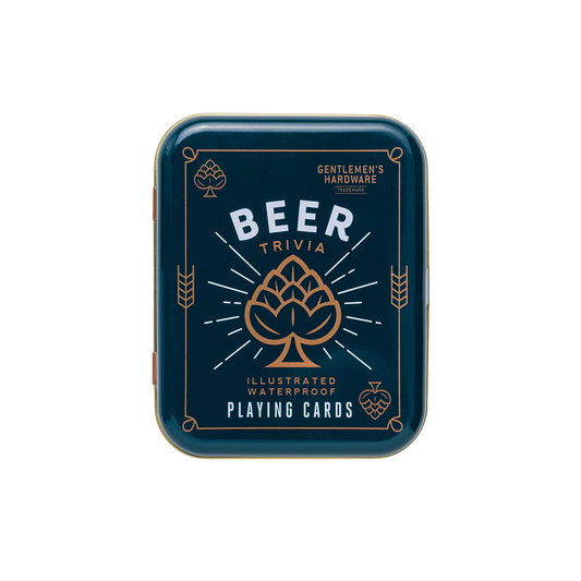 Beer trivia waterproof playing cards